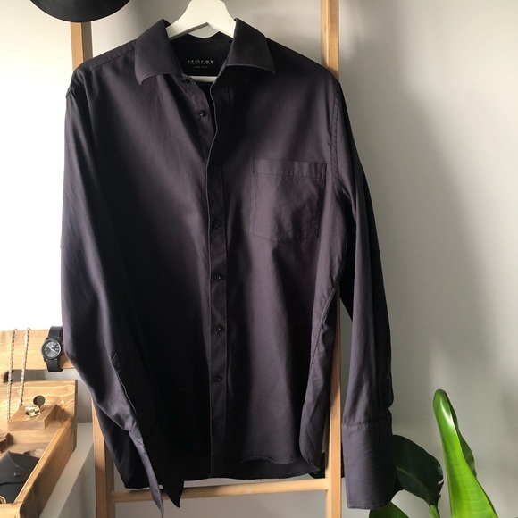 SALE HORST Men Black Shirt Cotton SZ 16.5 XL - Picture 1 of 8